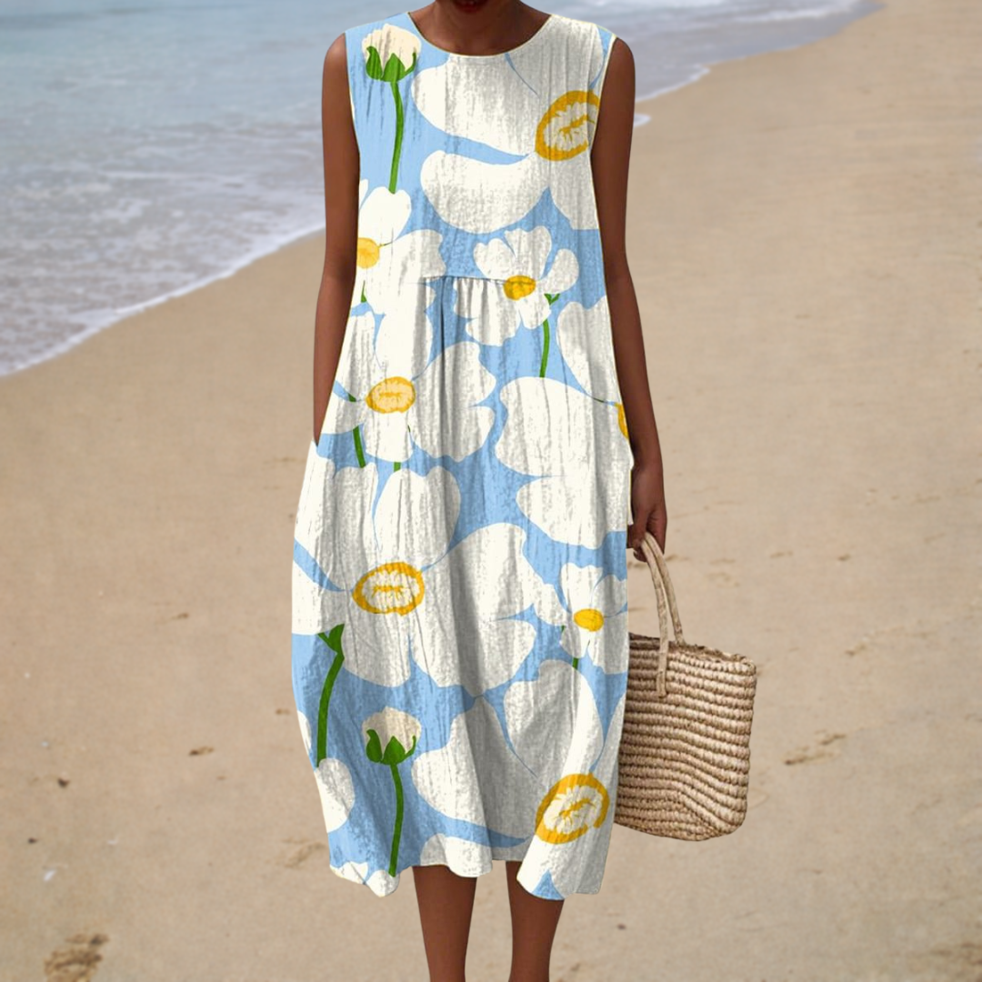 Vestido de verano cómodo sin mangas