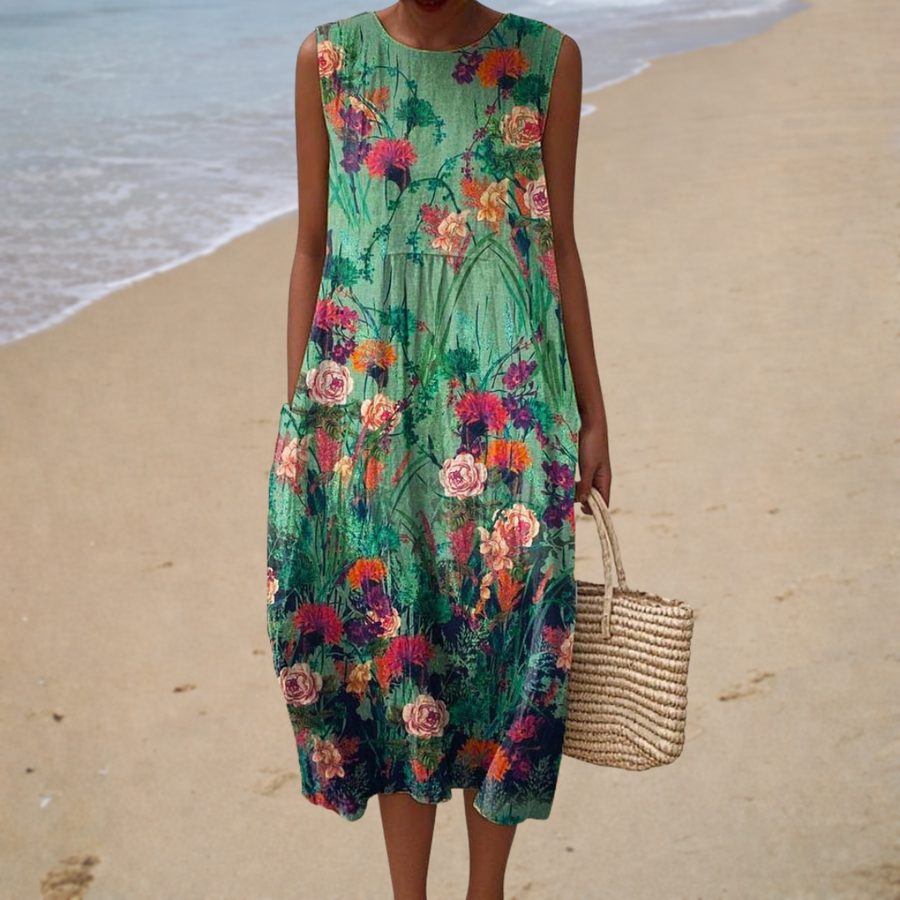 Vestido de verano cómodo sin mangas