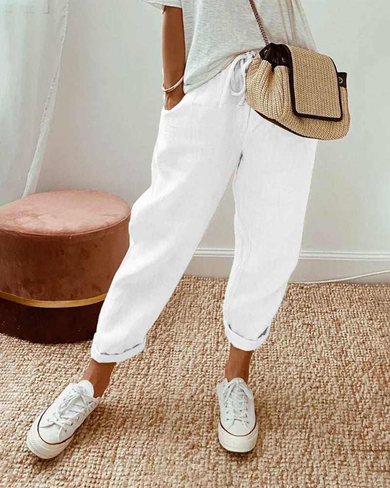 Pantalones Fluidos Cómodos y Elegantes