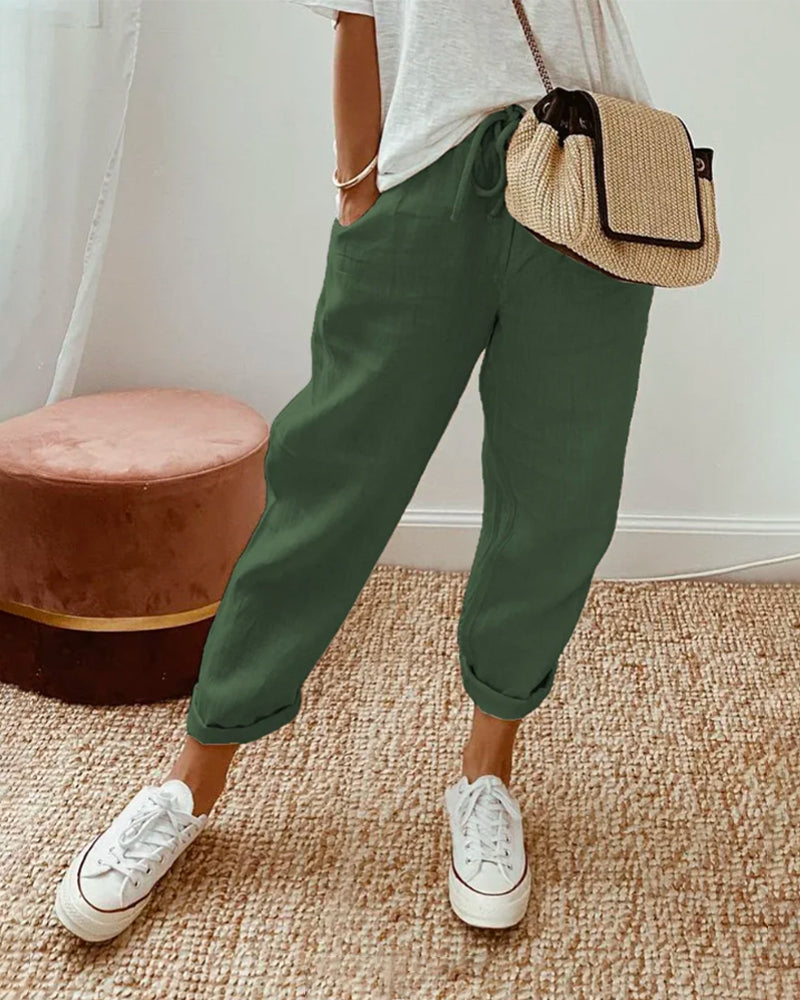 Pantalones Fluidos Cómodos y Elegantes