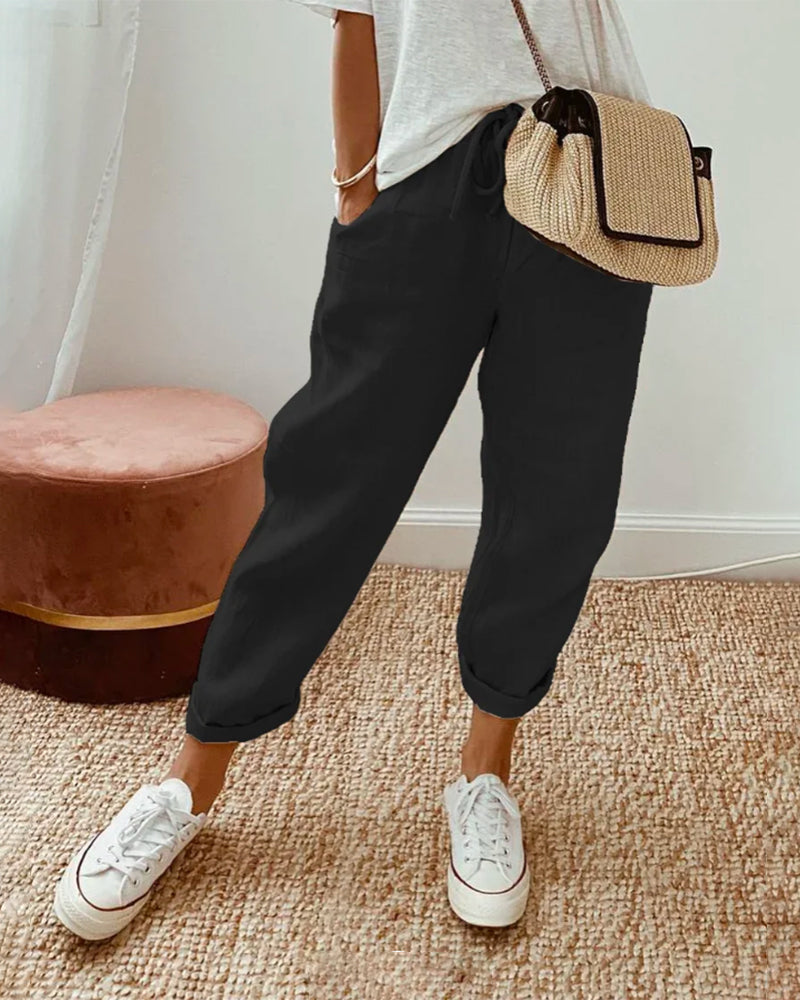 Pantalones Fluidos Cómodos y Elegantes