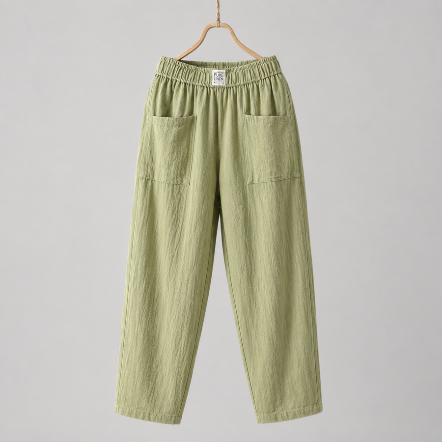 Alyra - Pantalones Relax con Bolsillos
