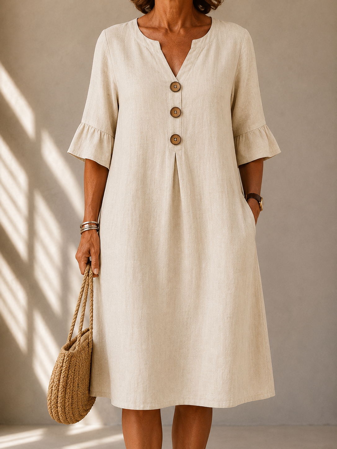 Leonor™ | Vestido de Botones