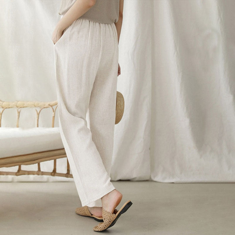 Vara - Pantalones Relaxed Fit con Cintura Ajustable