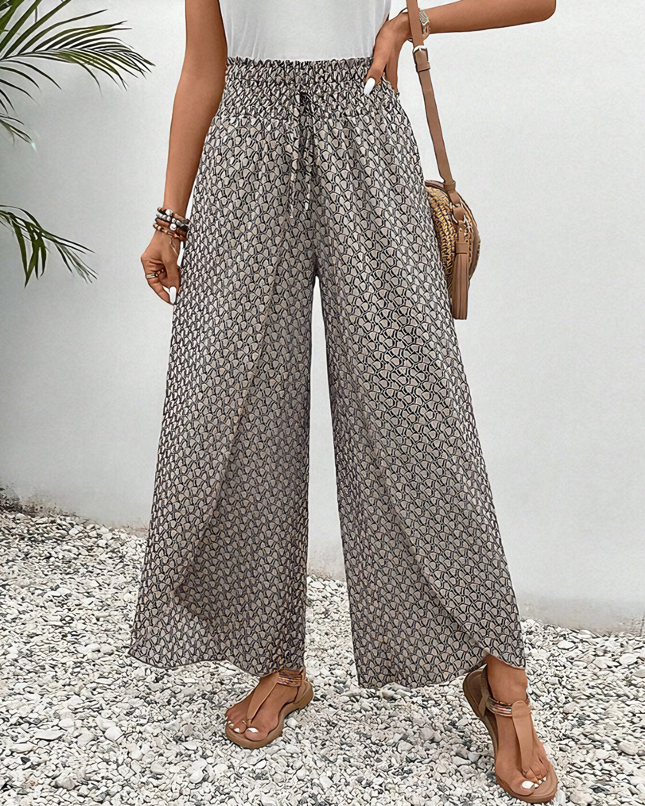 Sahara - Pantalones Anchos Relajados