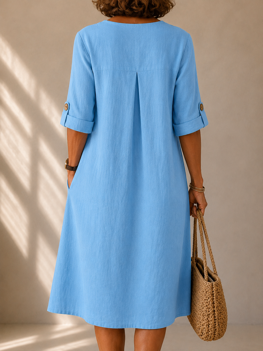 Amelia™ | Vestido de Botones