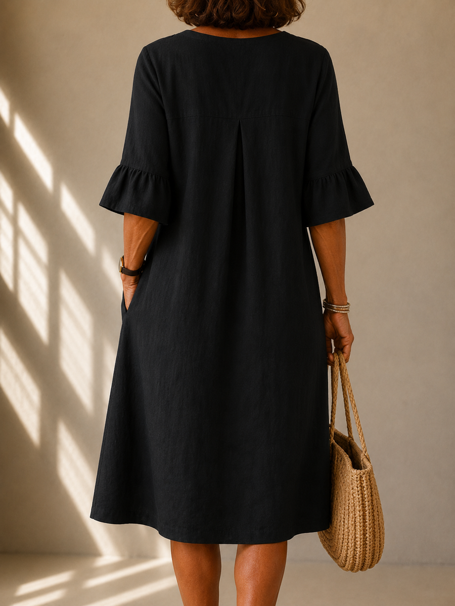 Silvia™ | Vestido de Botones
