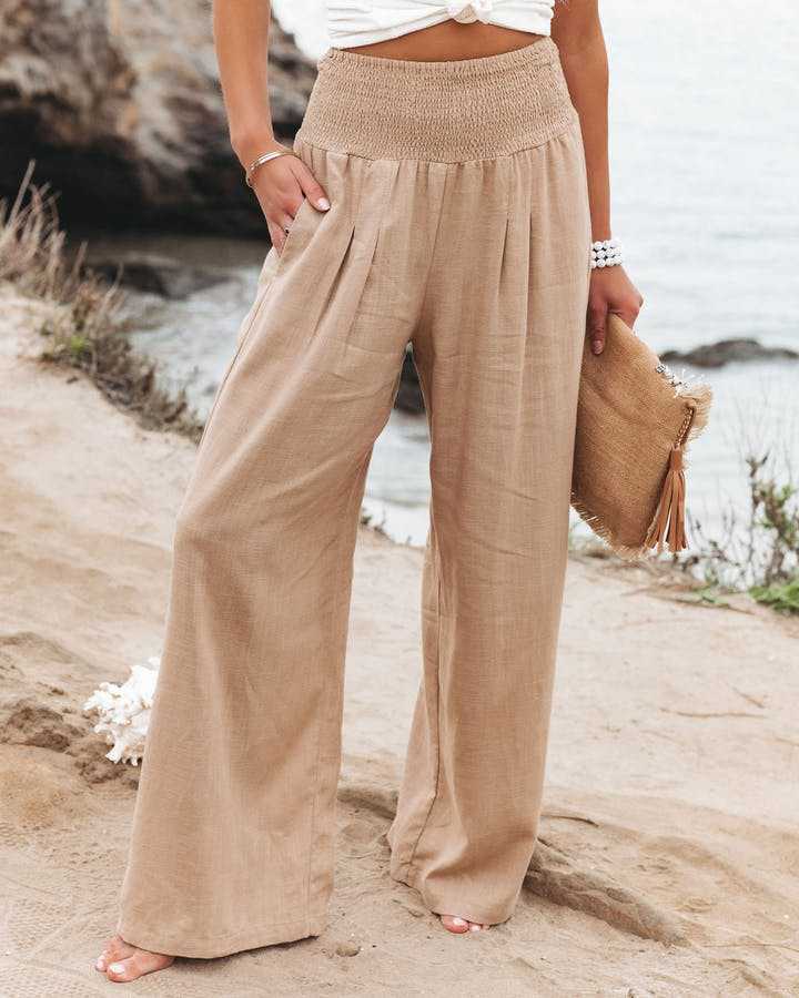 Aileen - Pantalones Anchos de Playa